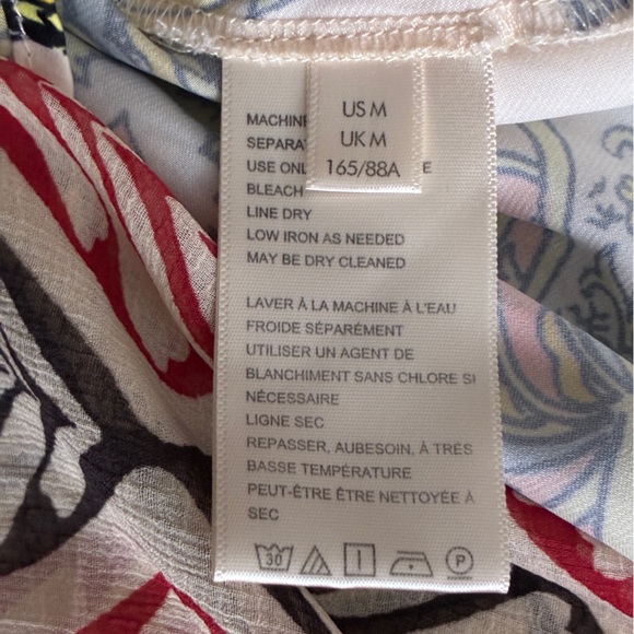 Free People Aleena Printed Boho Top Medium - Picture 9 of 12